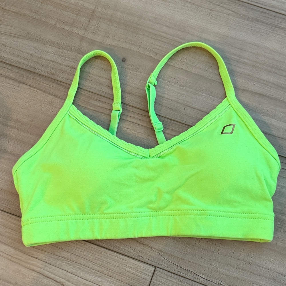 Neon Green Sports Bra